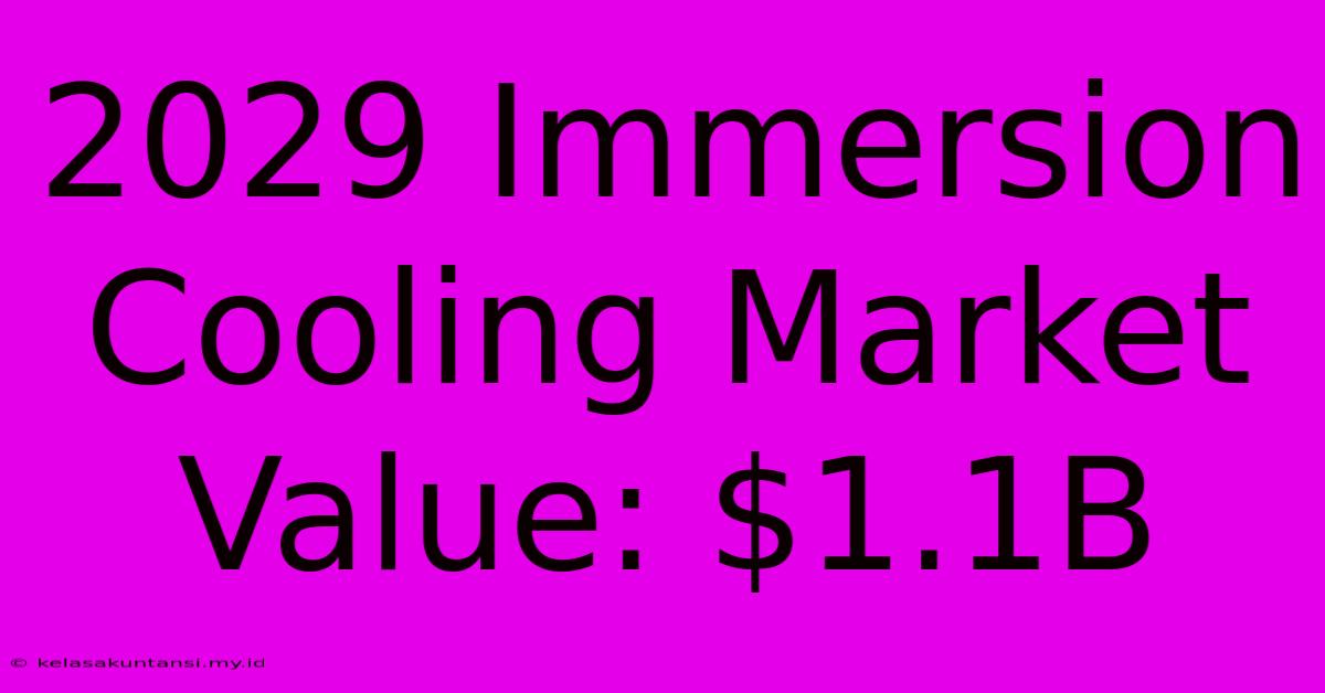 2029 Immersion Cooling Market Value: $1.1B