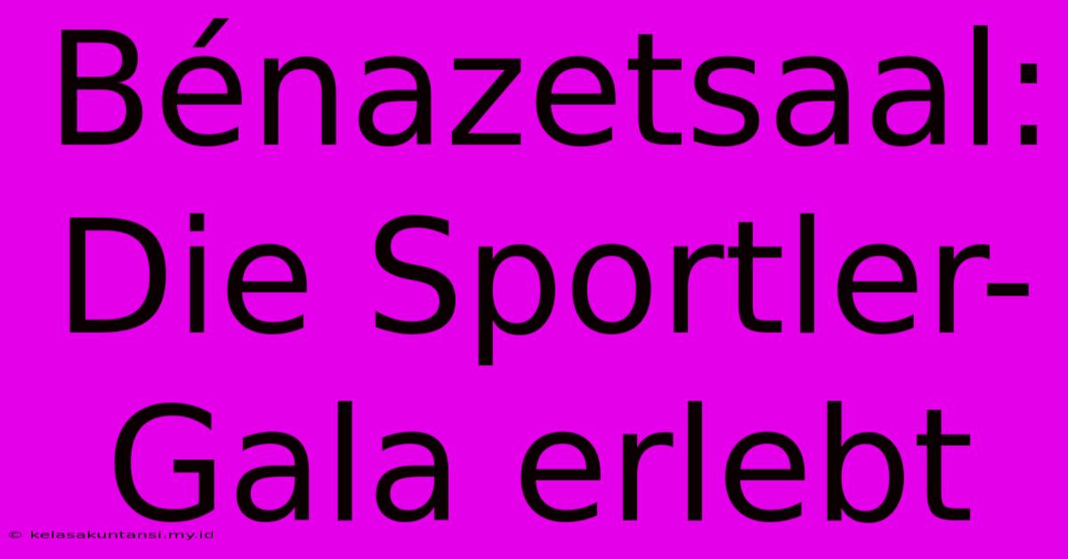 Bénazetsaal:  Die Sportler-Gala Erlebt