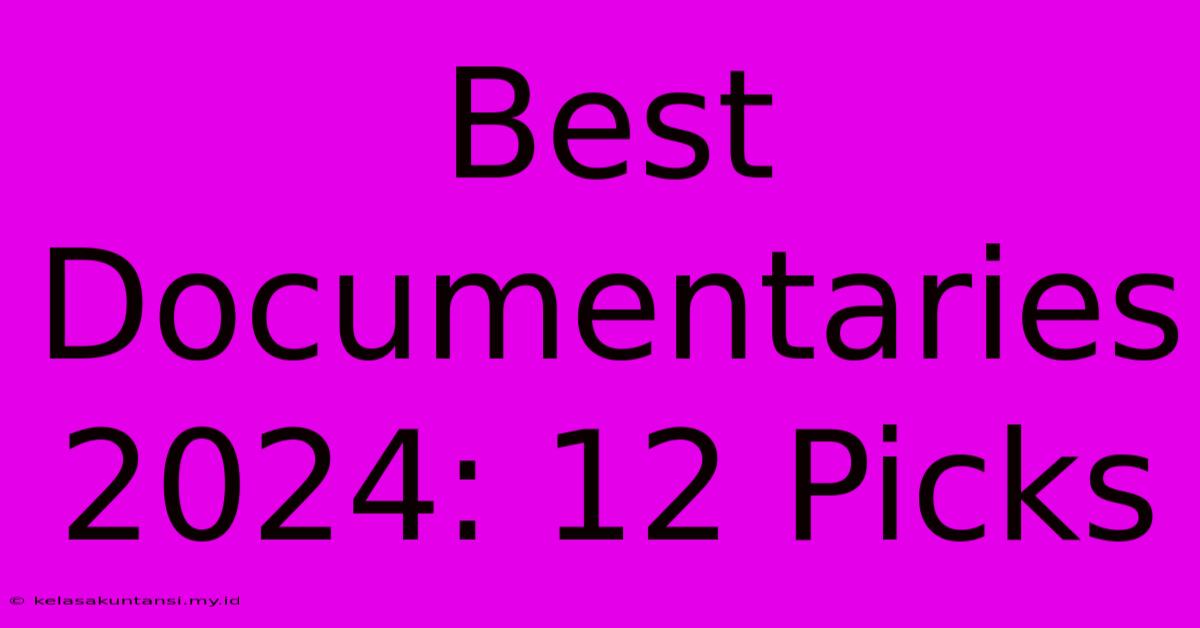 Best Documentaries 2024: 12 Picks