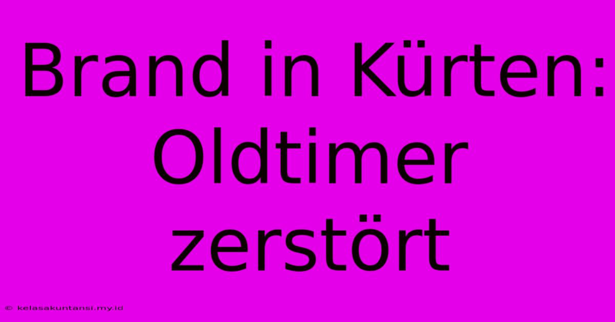 Brand In Kürten: Oldtimer Zerstört