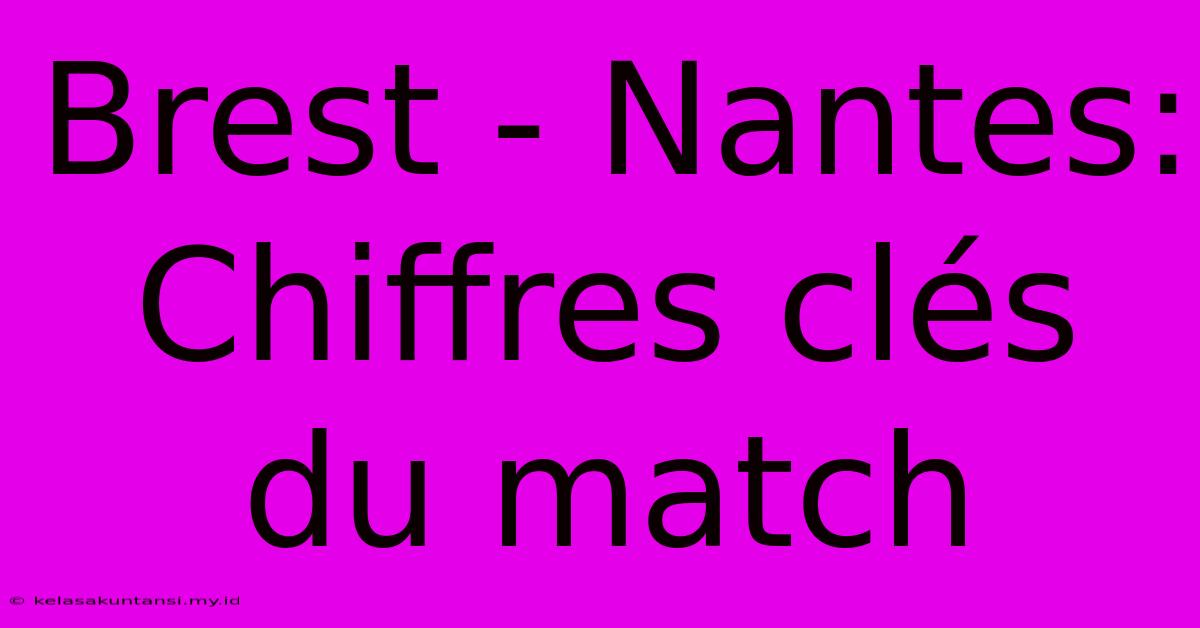 Brest - Nantes: Chiffres Clés Du Match