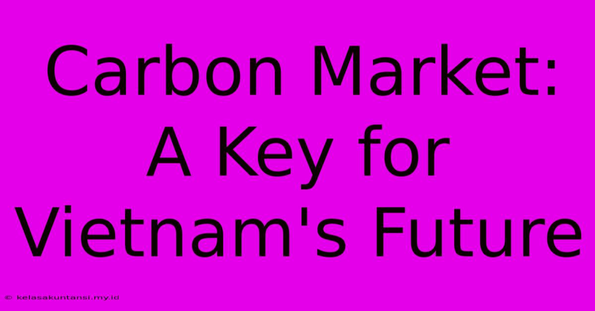 Carbon Market: A Key For Vietnam's Future