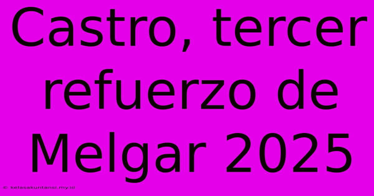 Castro, Tercer Refuerzo De Melgar 2025