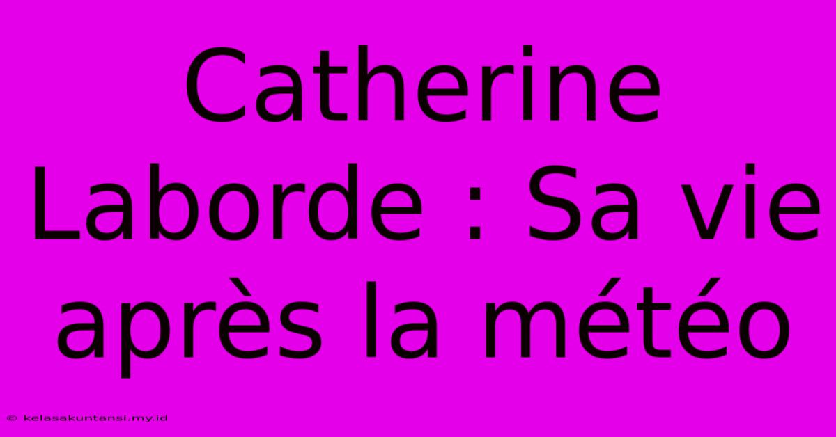 Catherine Laborde : Sa Vie Après La Météo