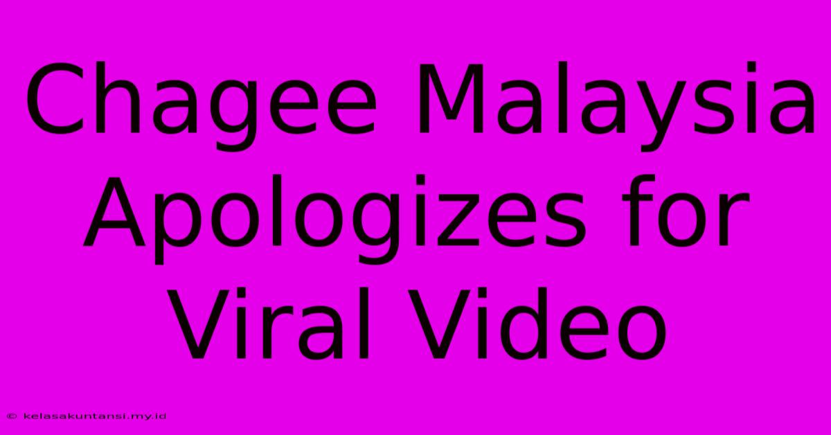 Chagee Malaysia Apologizes For Viral Video