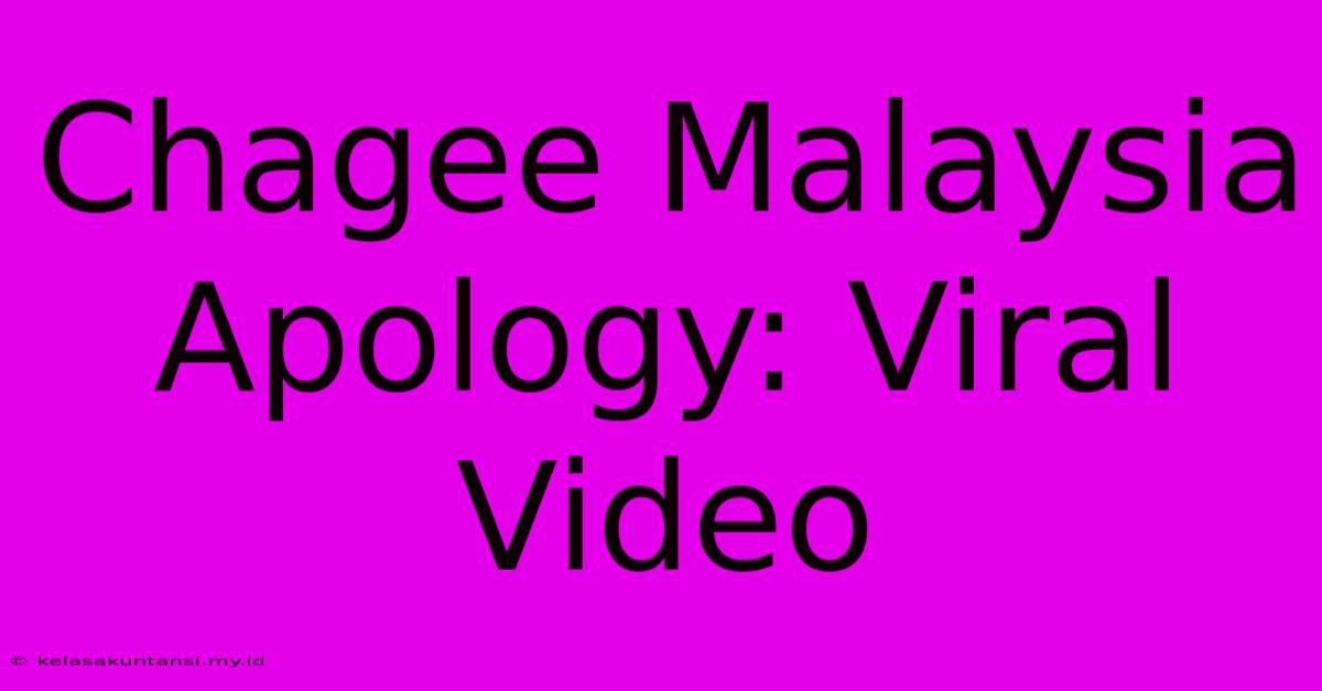 Chagee Malaysia Apology: Viral Video