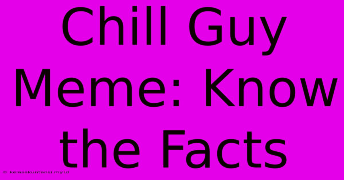 Chill Guy Meme: Know The Facts