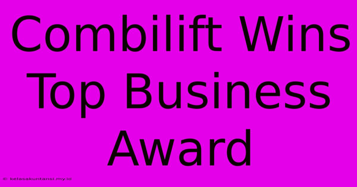 Combilift Wins Top Business Award