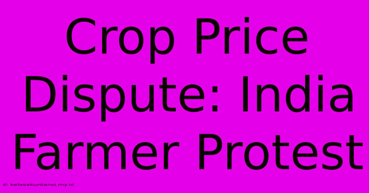 Crop Price Dispute: India Farmer Protest