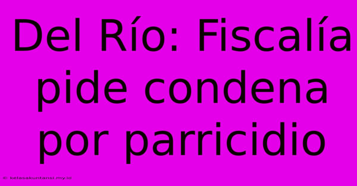 Del Río: Fiscalía Pide Condena Por Parricidio