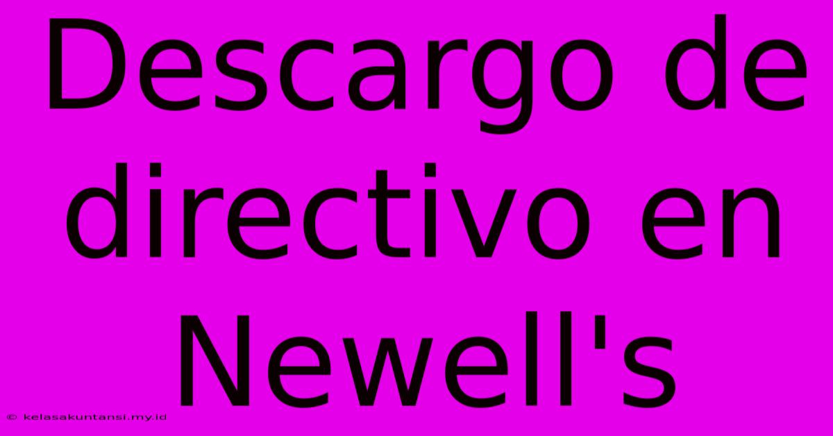 Descargo De Directivo En Newell's