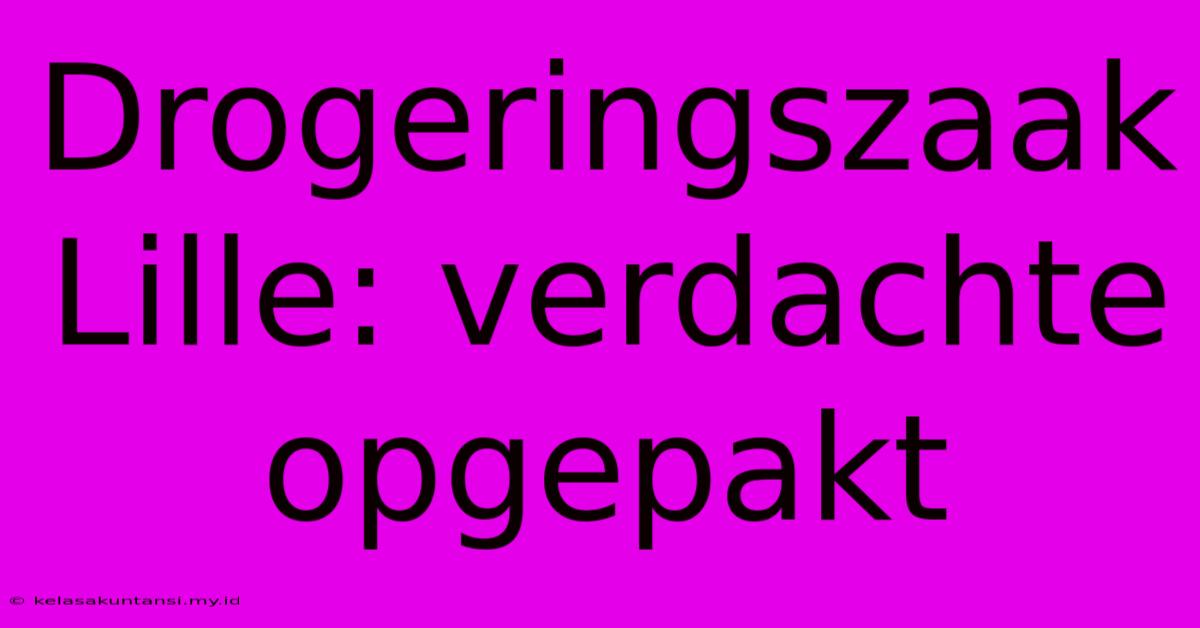 Drogeringszaak Lille: Verdachte Opgepakt