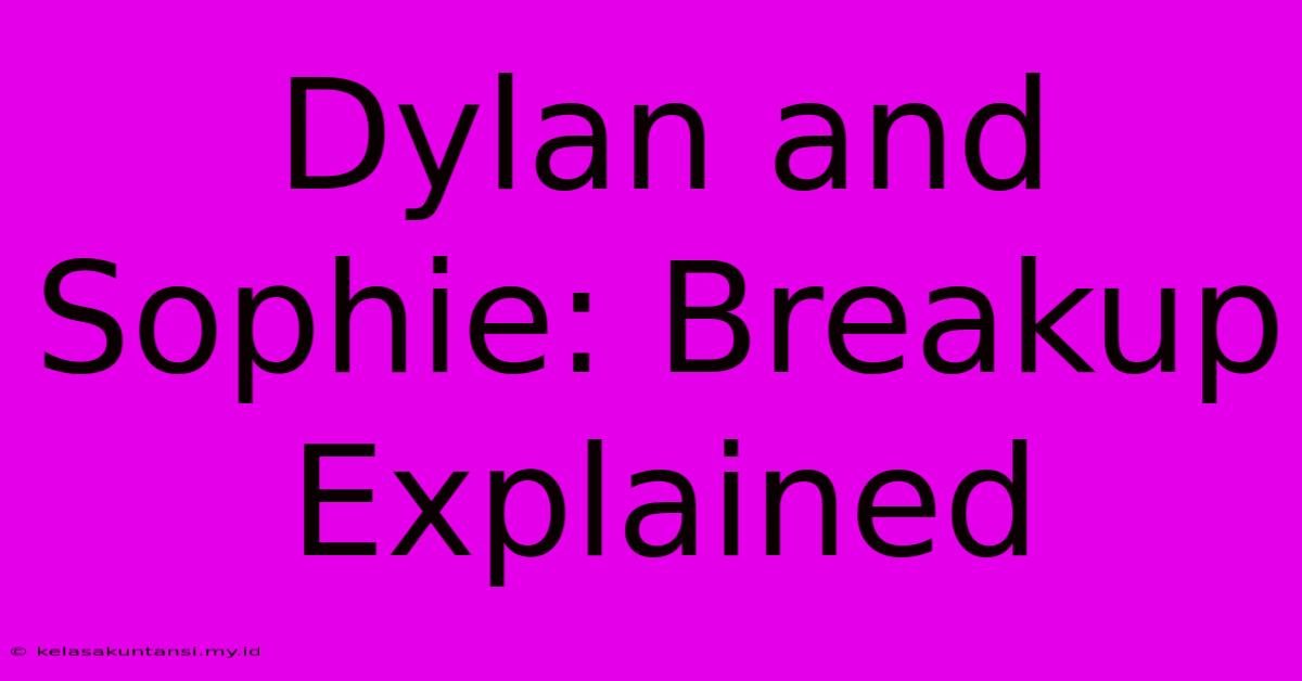 Dylan And Sophie: Breakup Explained