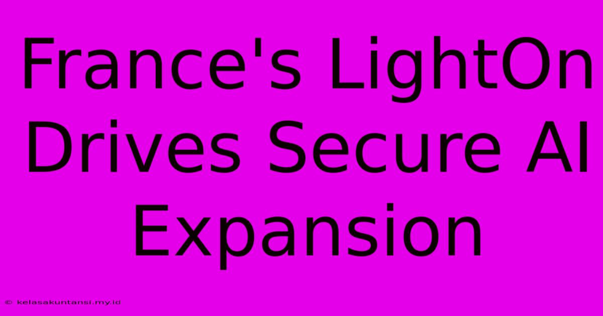 France's LightOn Drives Secure AI Expansion