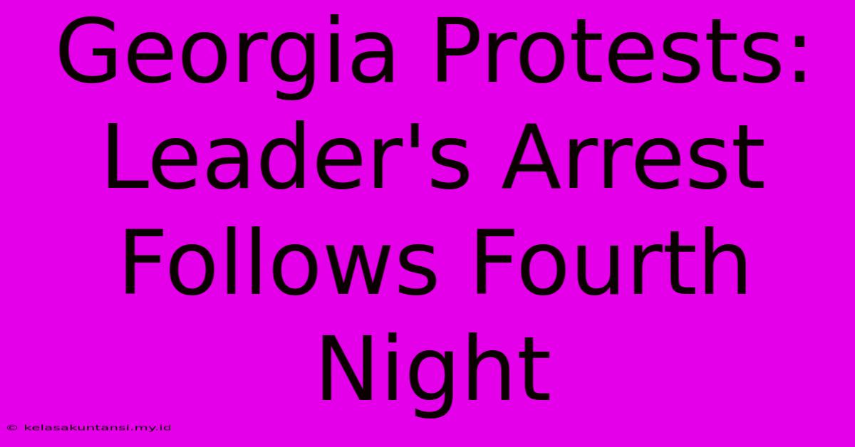 Georgia Protests: Leader's Arrest Follows Fourth Night