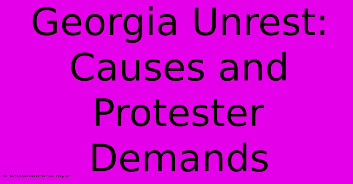 Georgia Unrest: Causes And Protester Demands