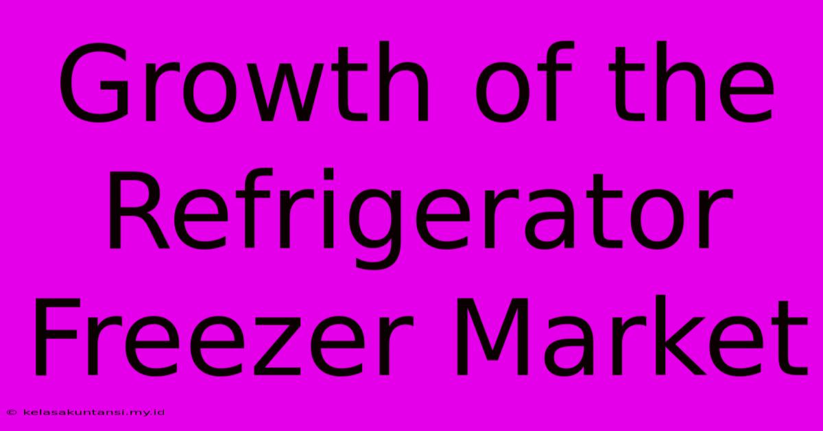 Growth Of The Refrigerator Freezer Market