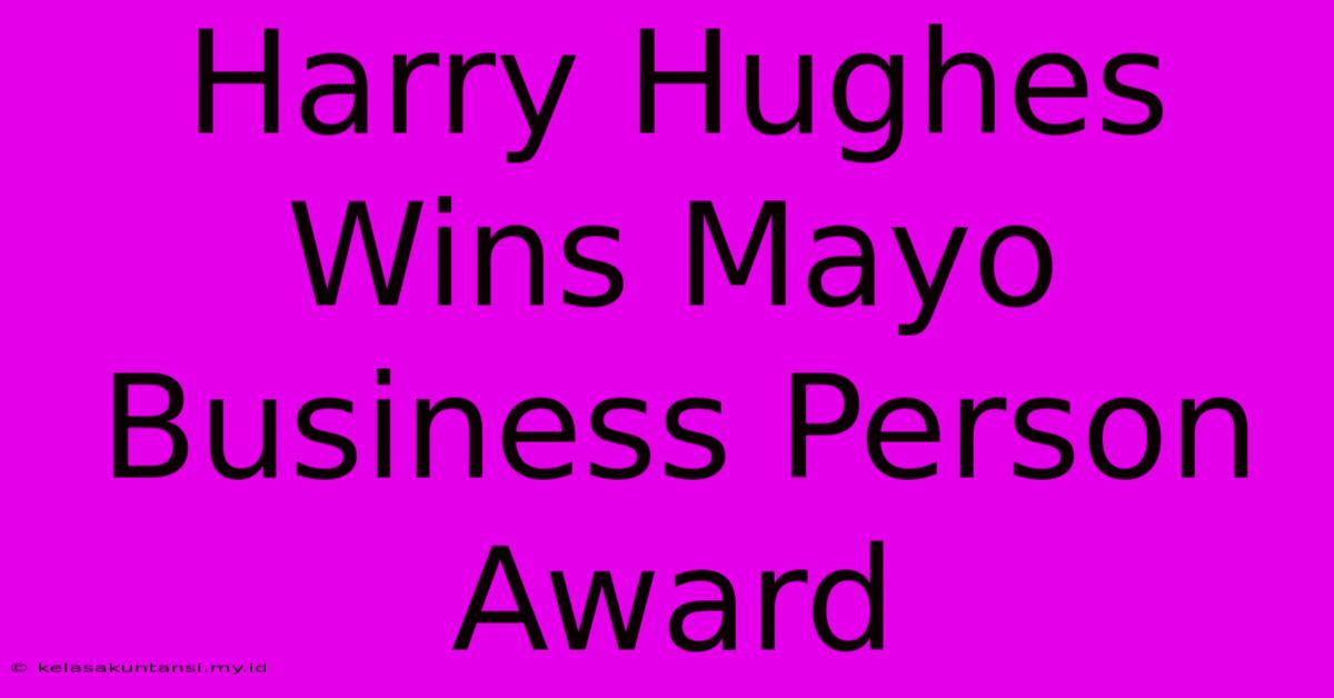 Harry Hughes Wins Mayo Business Person Award