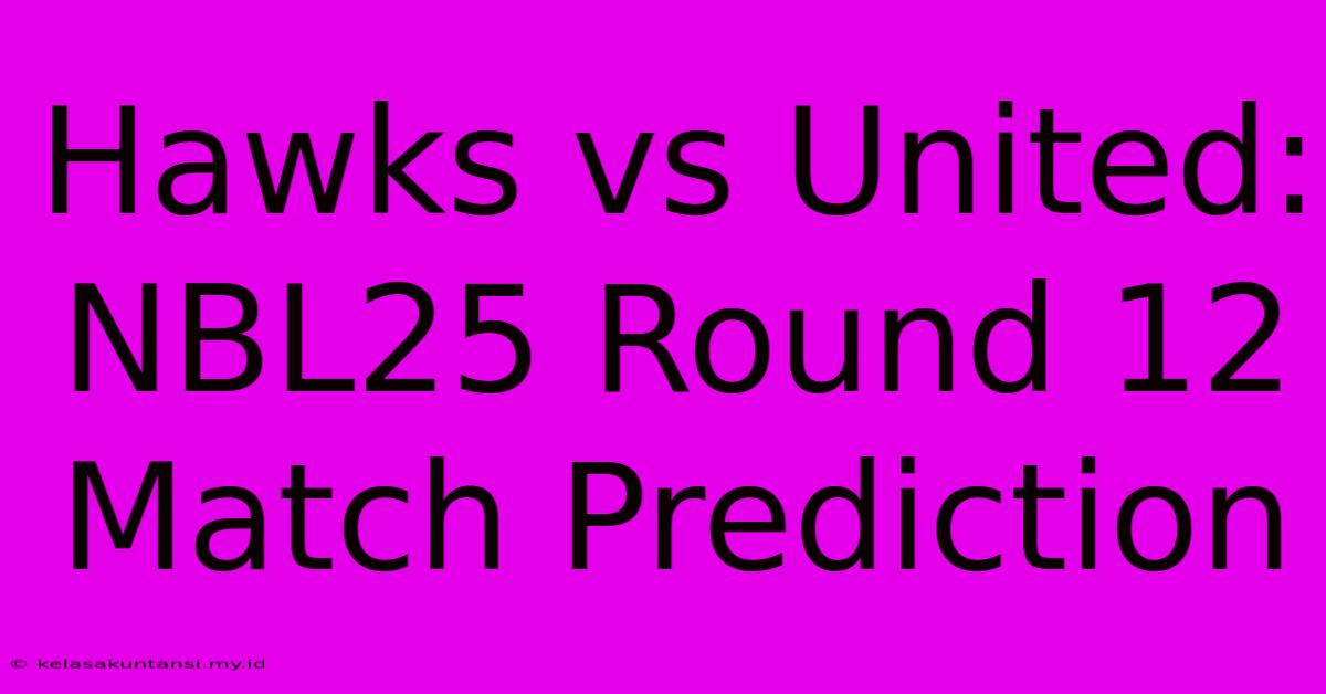 Hawks Vs United: NBL25 Round 12 Match Prediction