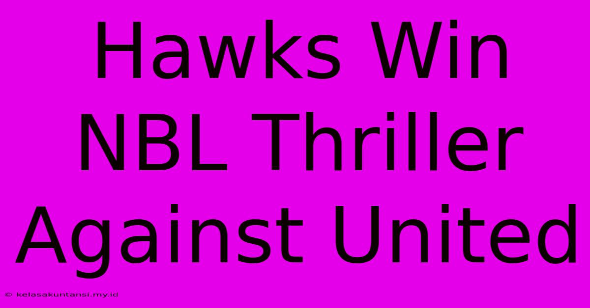 Hawks Win NBL Thriller Against United