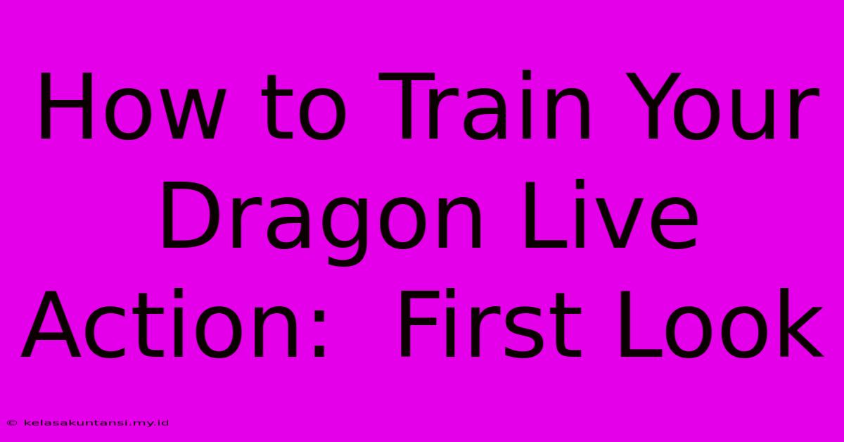 How To Train Your Dragon Live Action:  First Look