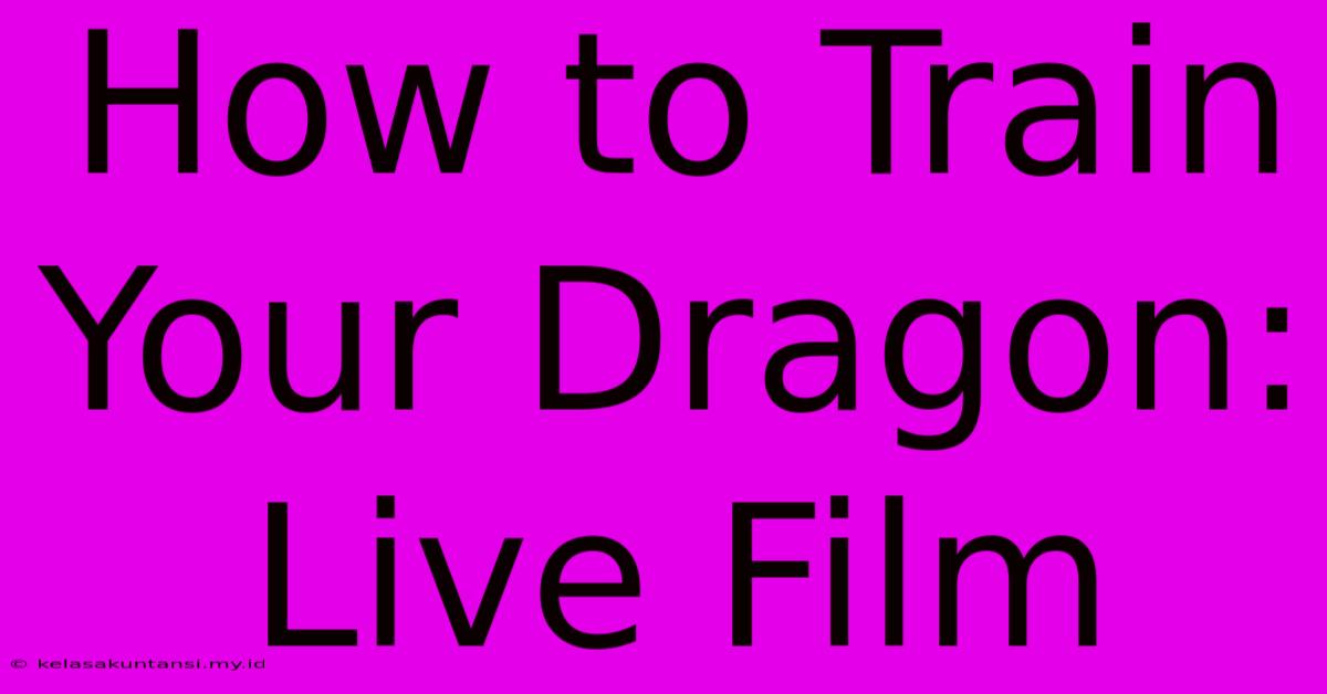 How To Train Your Dragon: Live Film