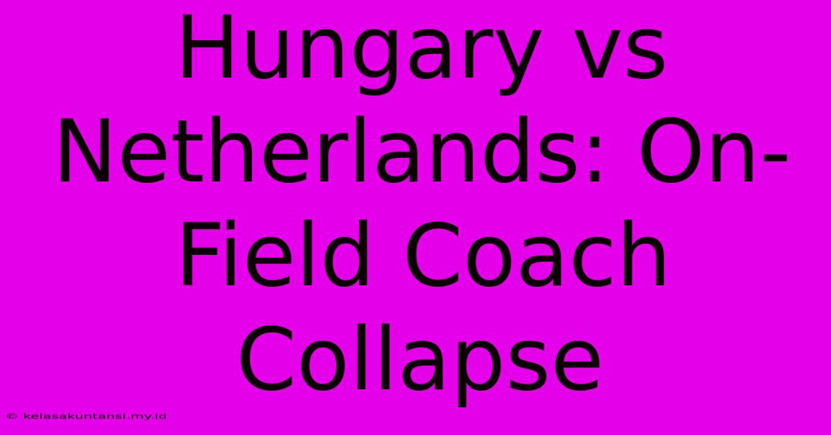 Hungary Vs Netherlands: On-Field Coach Collapse