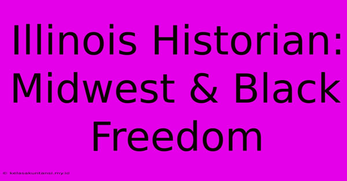 Illinois Historian: Midwest & Black Freedom