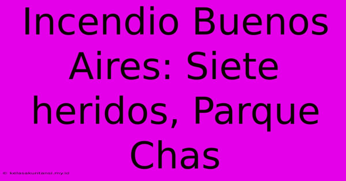 Incendio Buenos Aires: Siete Heridos, Parque Chas