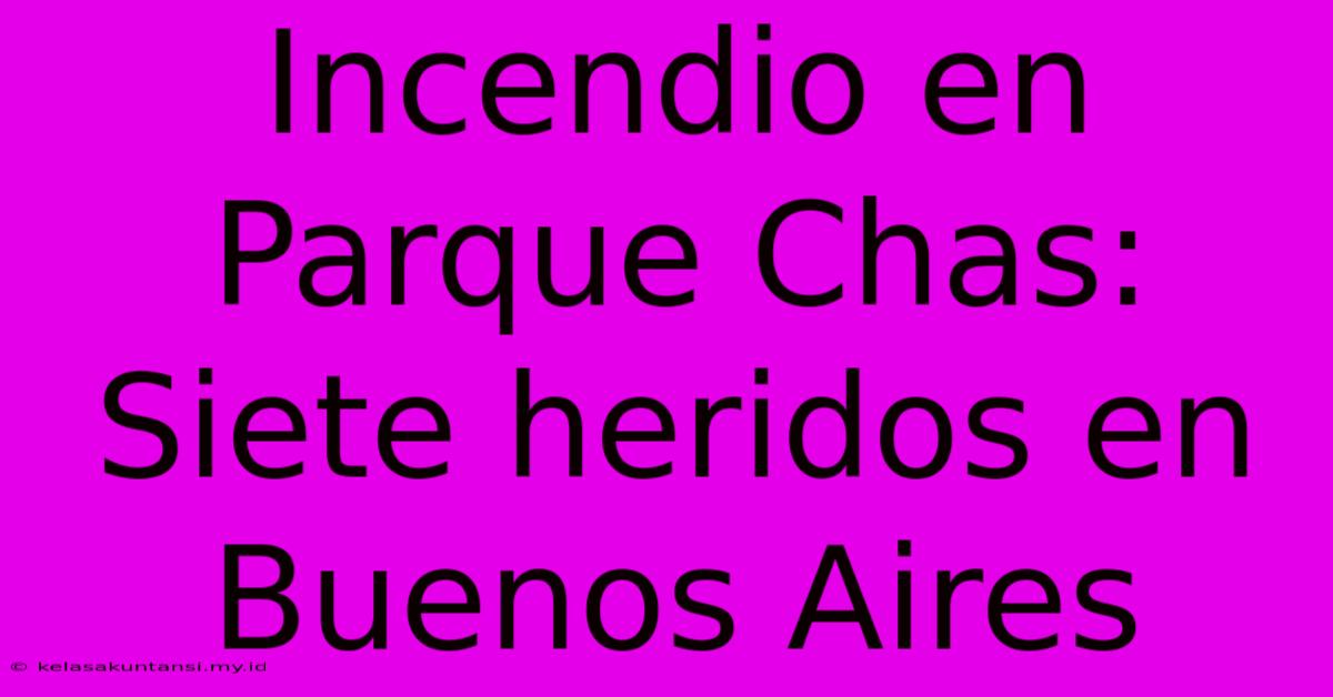 Incendio En Parque Chas: Siete Heridos En Buenos Aires