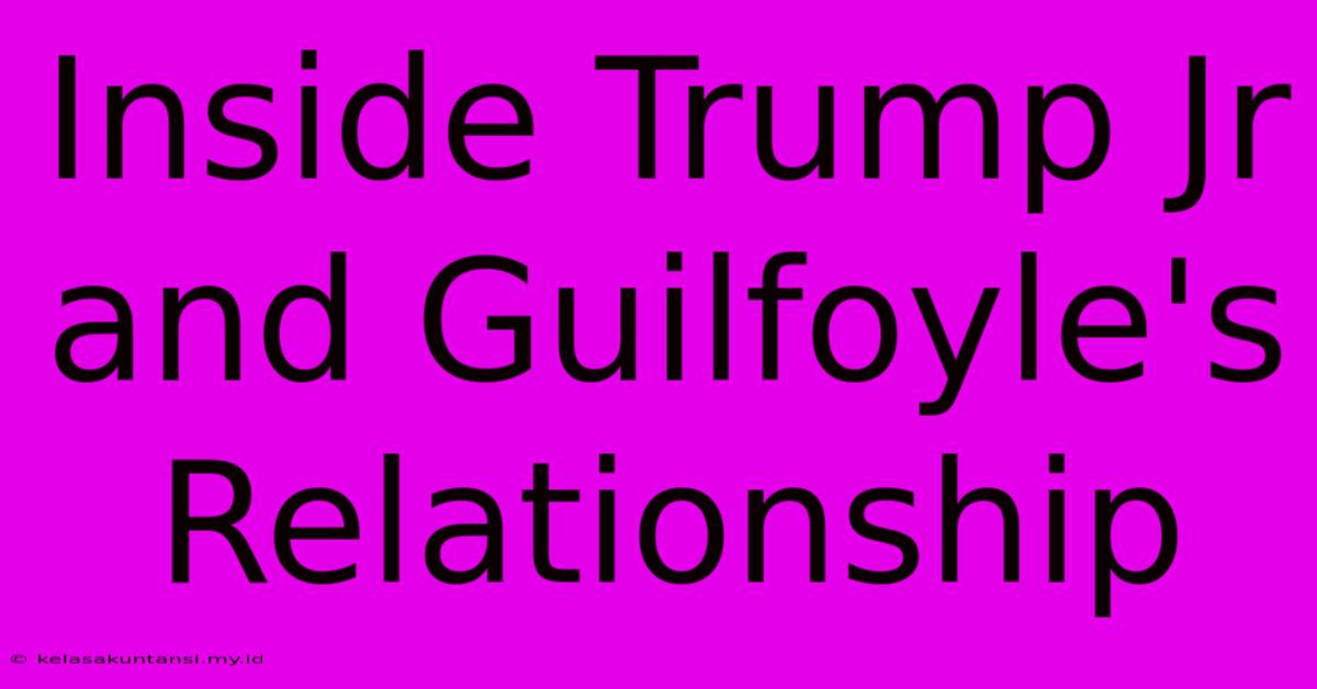 Inside Trump Jr And Guilfoyle's Relationship