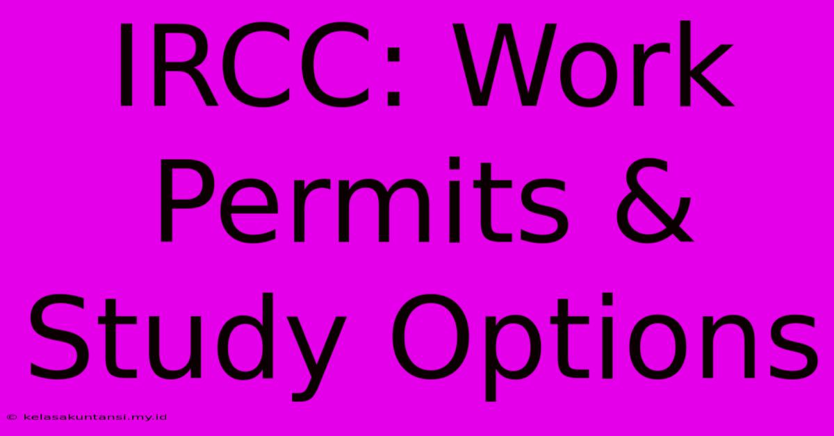 IRCC: Work Permits & Study Options