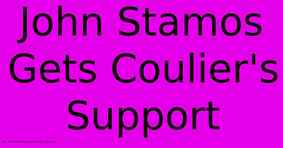 John Stamos Gets Coulier's Support