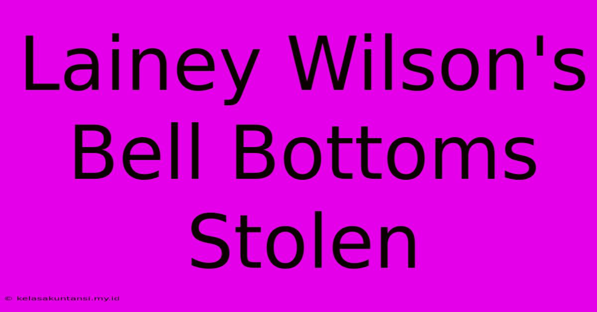 Lainey Wilson's Bell Bottoms Stolen