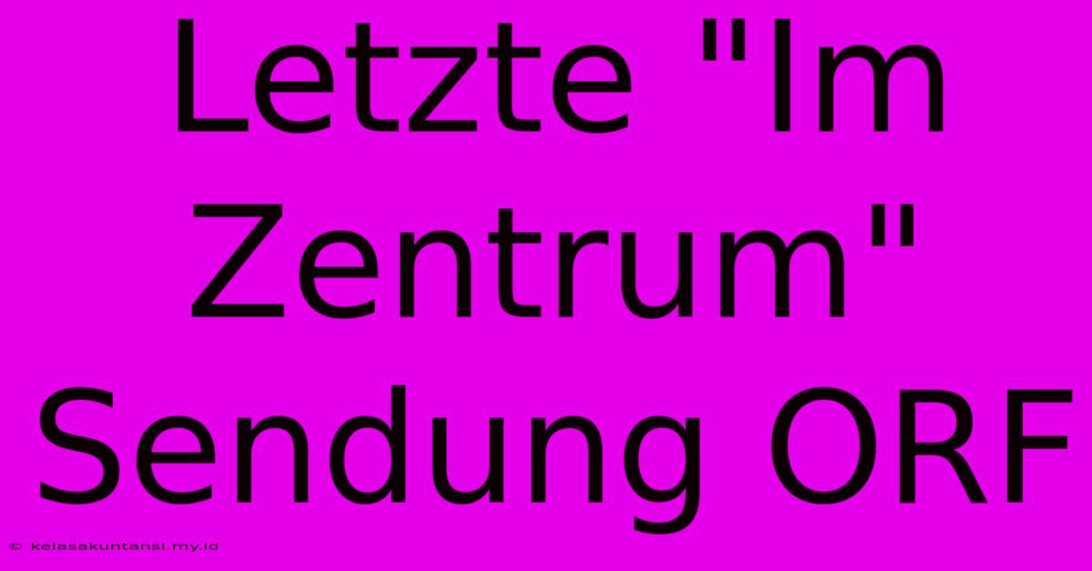 Letzte 