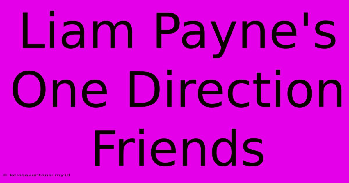 Liam Payne's One Direction Friends