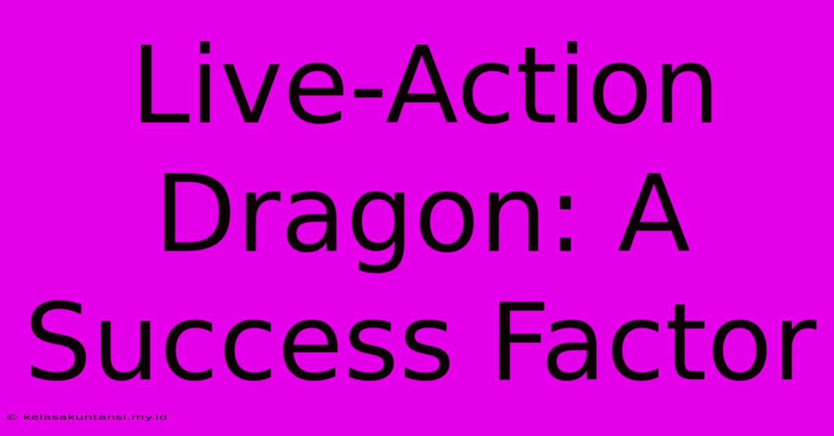 Live-Action Dragon: A Success Factor