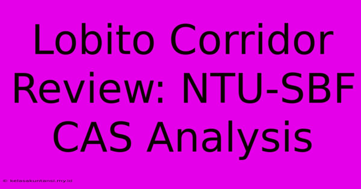 Lobito Corridor Review: NTU-SBF CAS Analysis