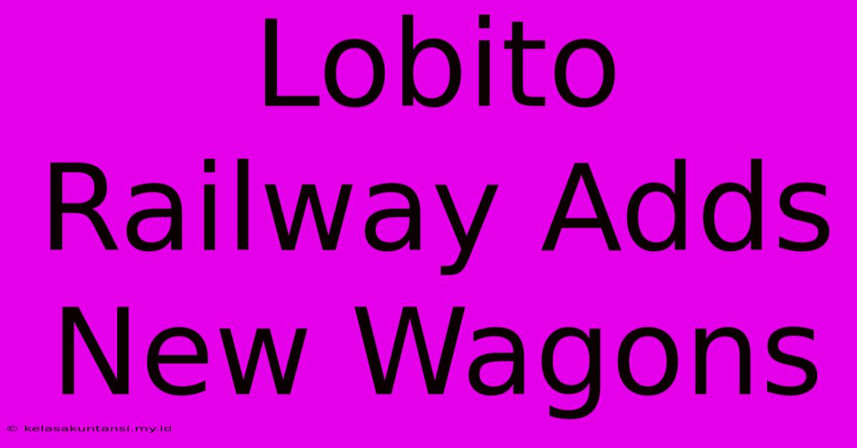 Lobito Railway Adds New Wagons