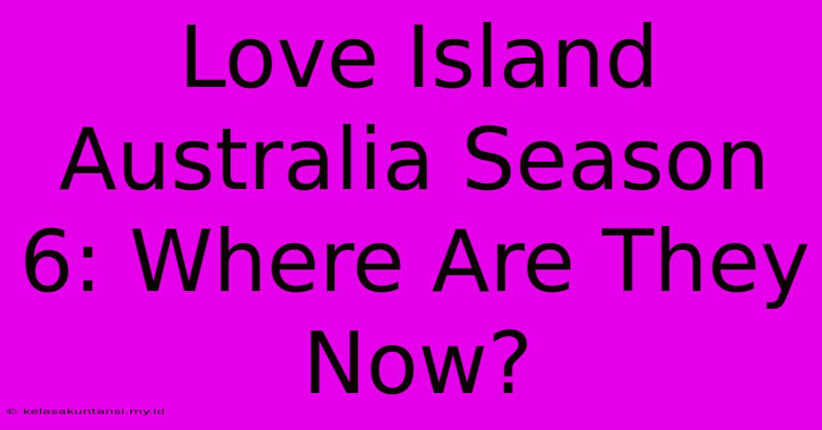 Love Island Australia Season 6: Where Are They Now?