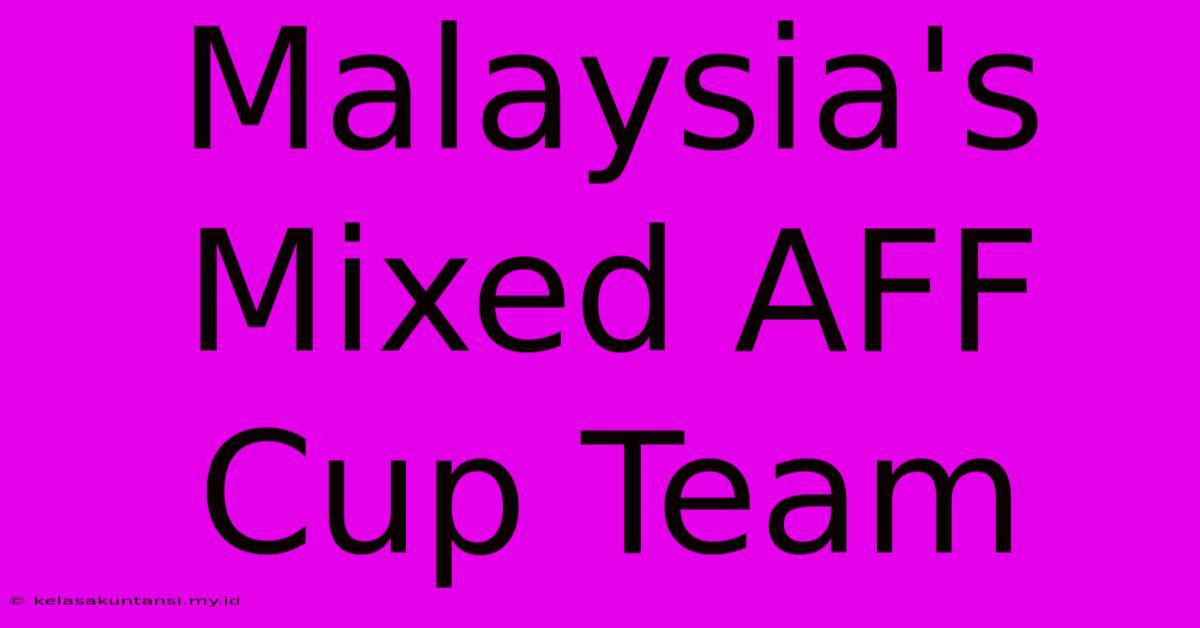 Malaysia's Mixed AFF Cup Team