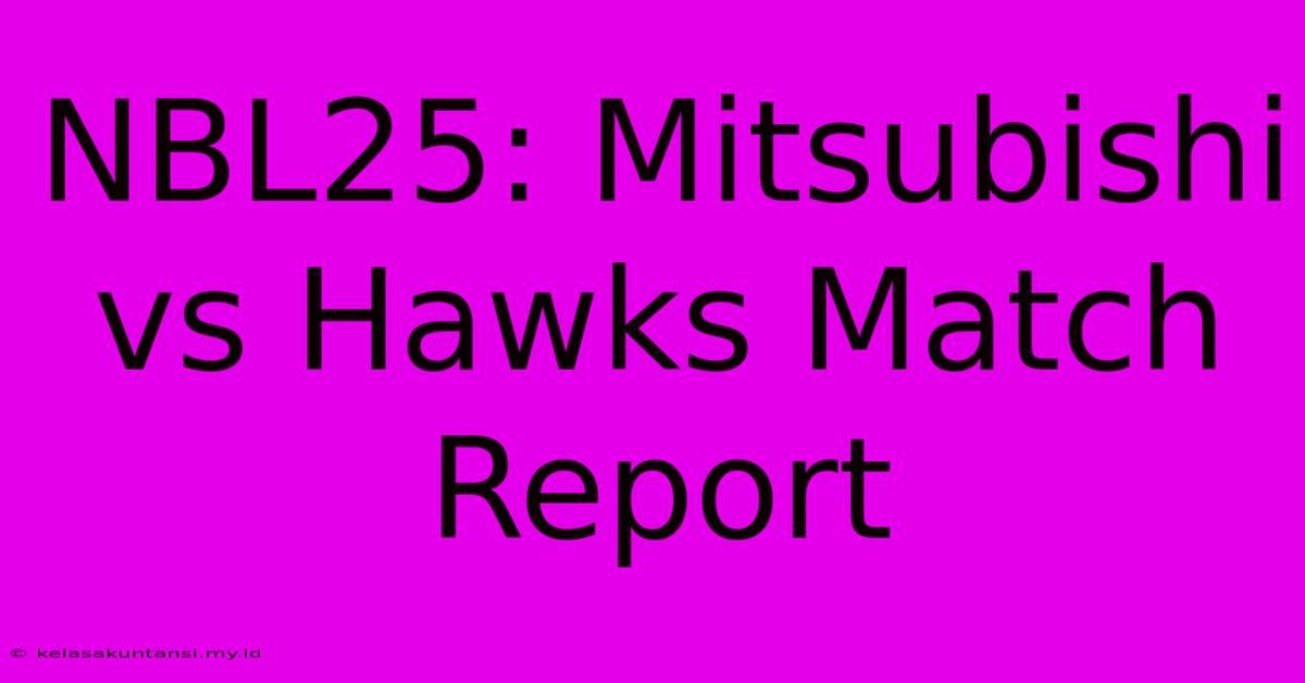 NBL25: Mitsubishi Vs Hawks Match Report