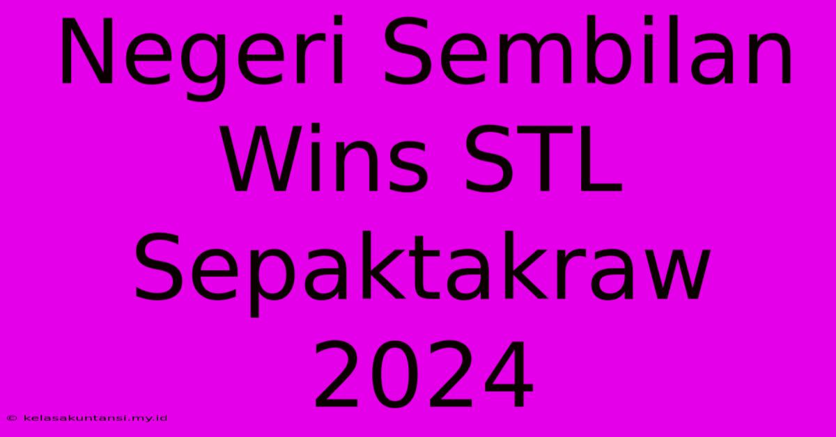 Negeri Sembilan Wins STL Sepaktakraw 2024