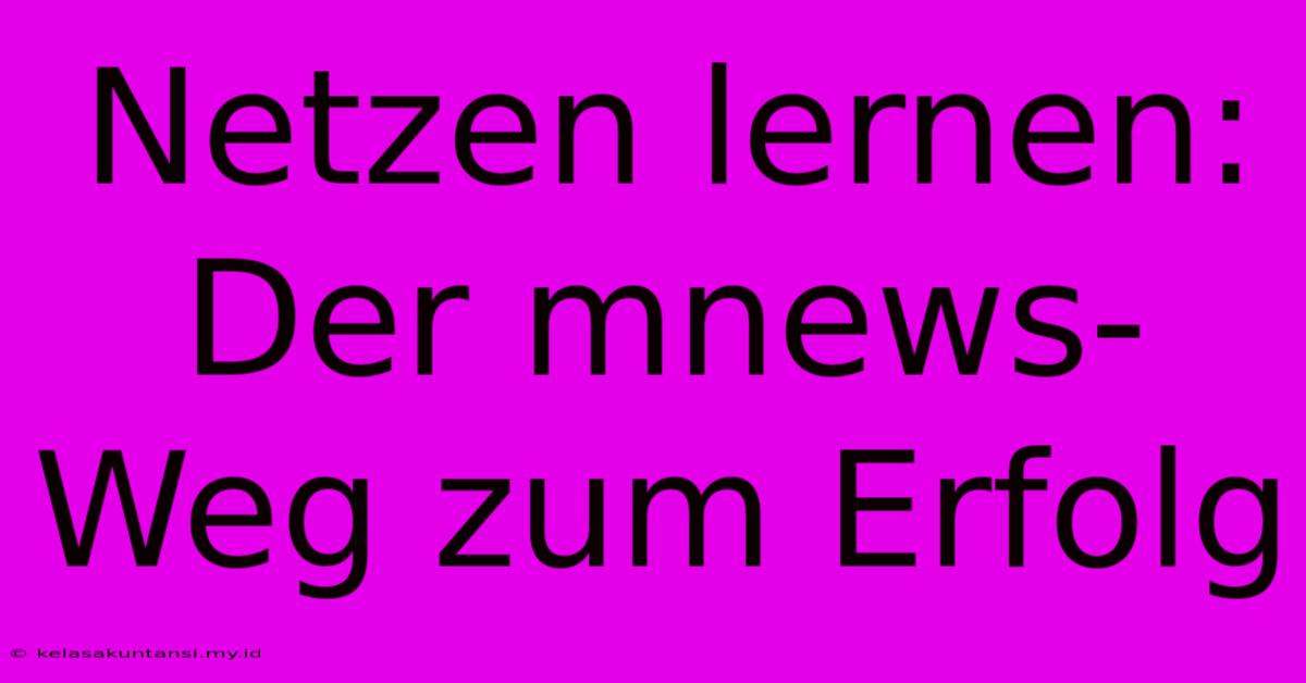 Netzen Lernen: Der Mnews-Weg Zum Erfolg