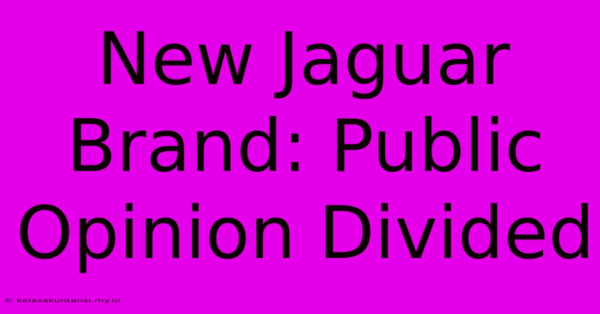 New Jaguar Brand: Public Opinion Divided