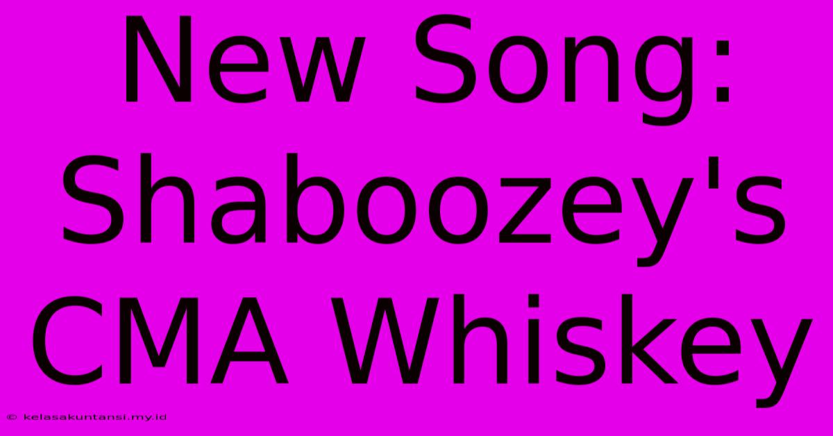 New Song: Shaboozey's CMA Whiskey