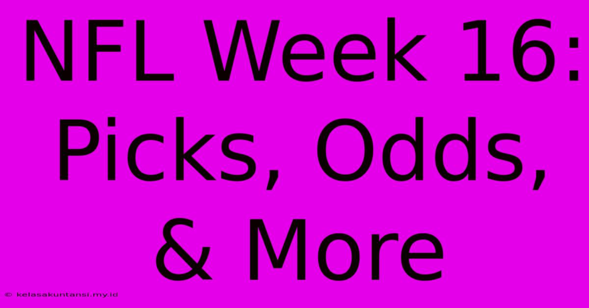 NFL Week 16: Picks, Odds, & More