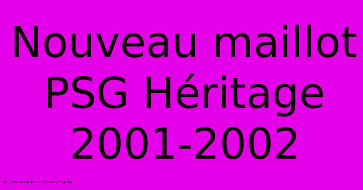 Nouveau Maillot PSG Héritage 2001-2002