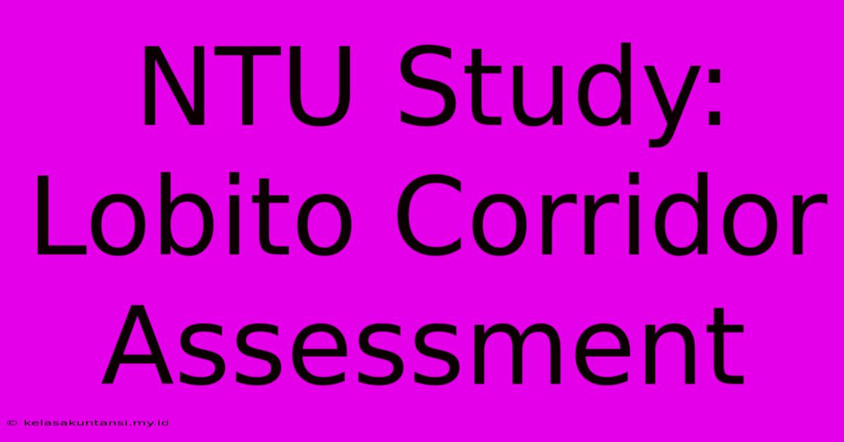 NTU Study: Lobito Corridor Assessment