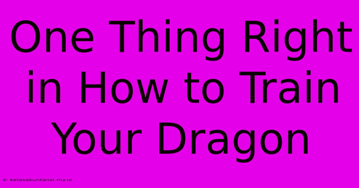 One Thing Right In How To Train Your Dragon